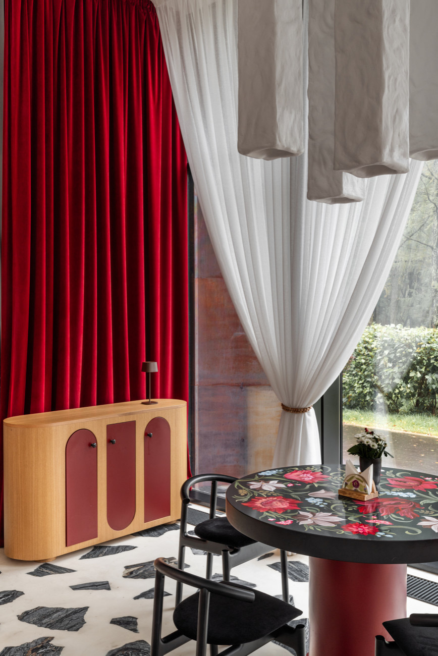 Дизайн штор. Ресторан «КультуRa»