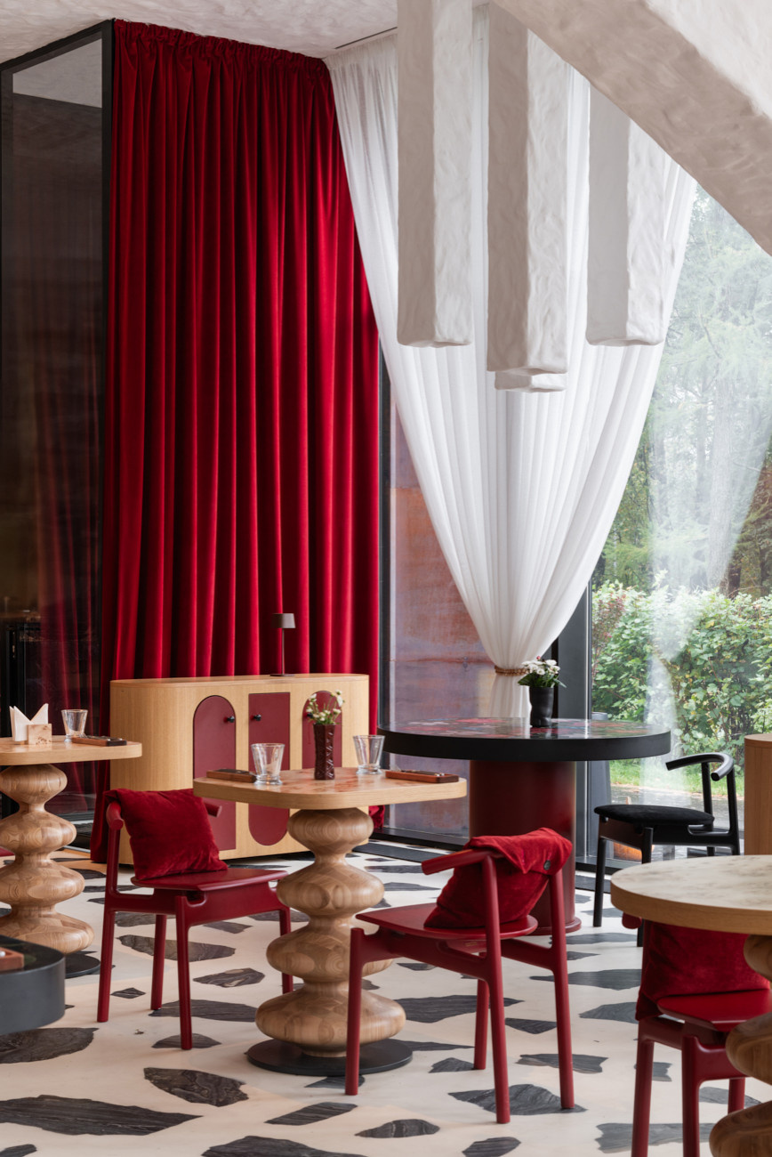 Дизайн штор. Ресторан «КультуRa»