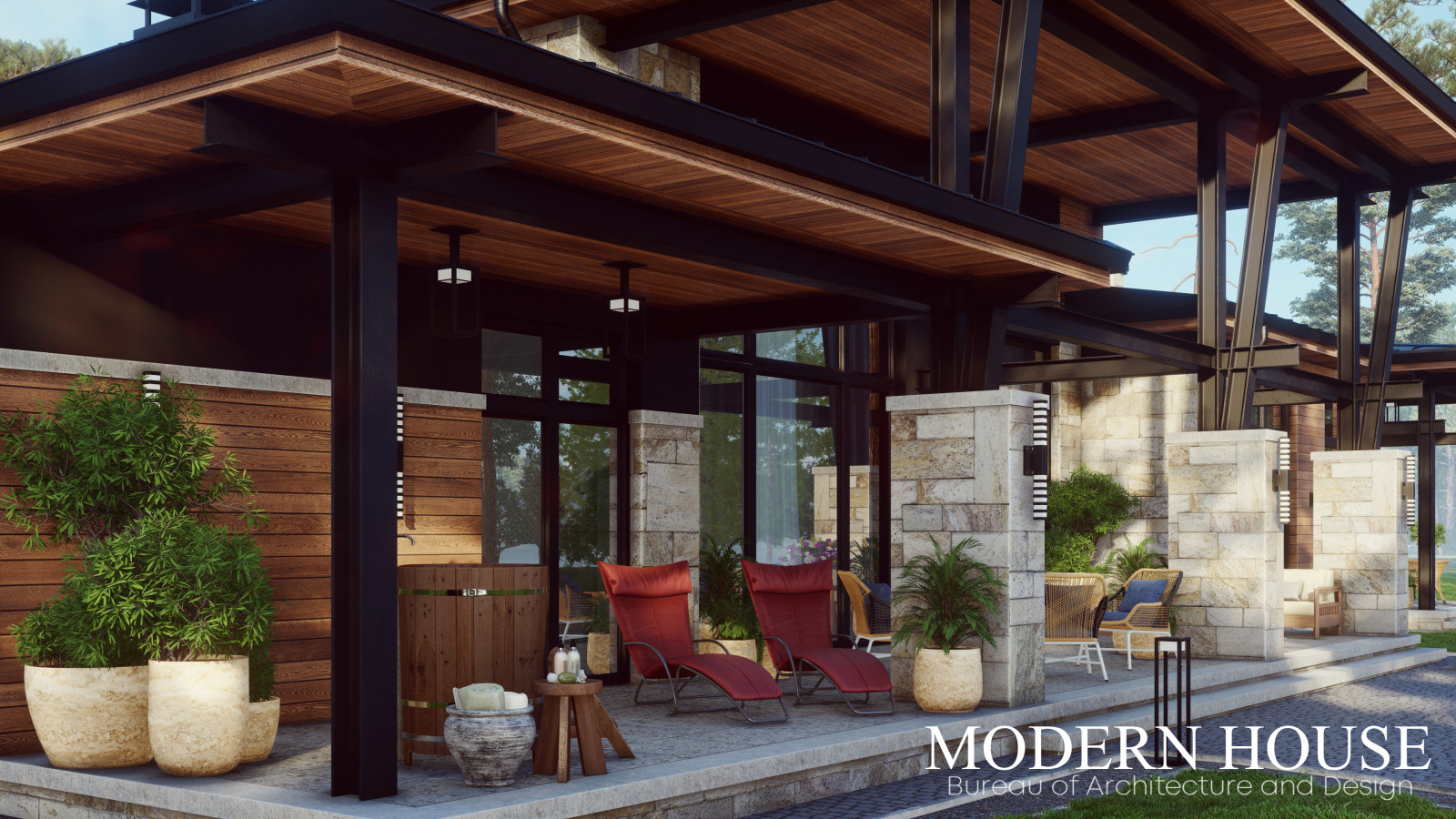 Проект частного дома "Американская резиденция". Московская обл., Красногорск