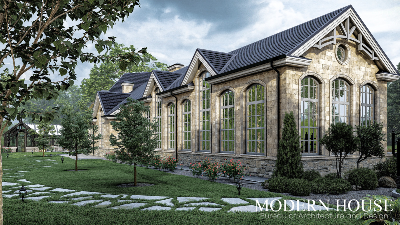 Загородная резиденция в стиле Американский классицизм в Павловске