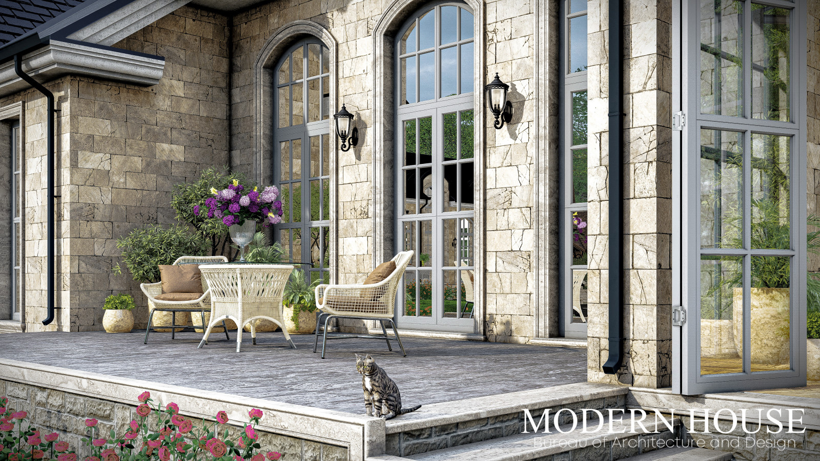 Загородная резиденция в стиле Американский классицизм в Павловске