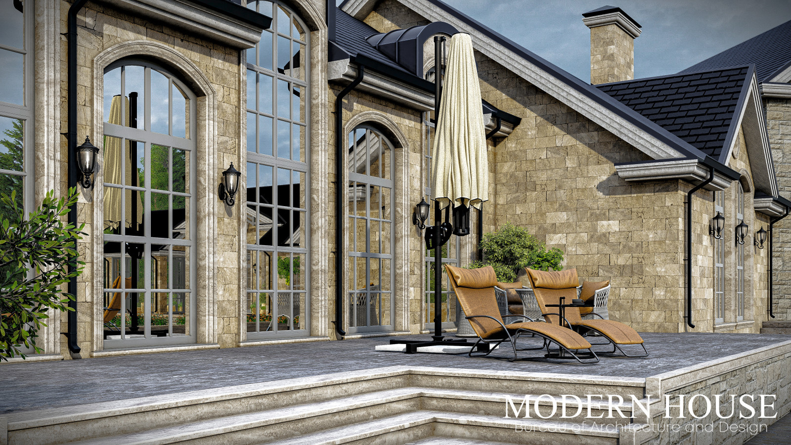 Загородная резиденция в стиле Американский классицизм в Павловске