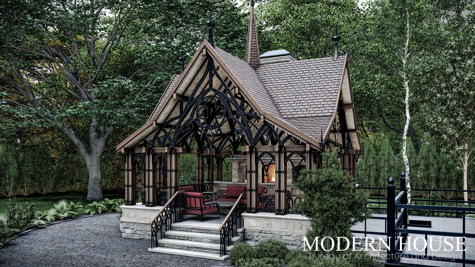 Загородная резиденция в стиле Американский классицизм в Павловске