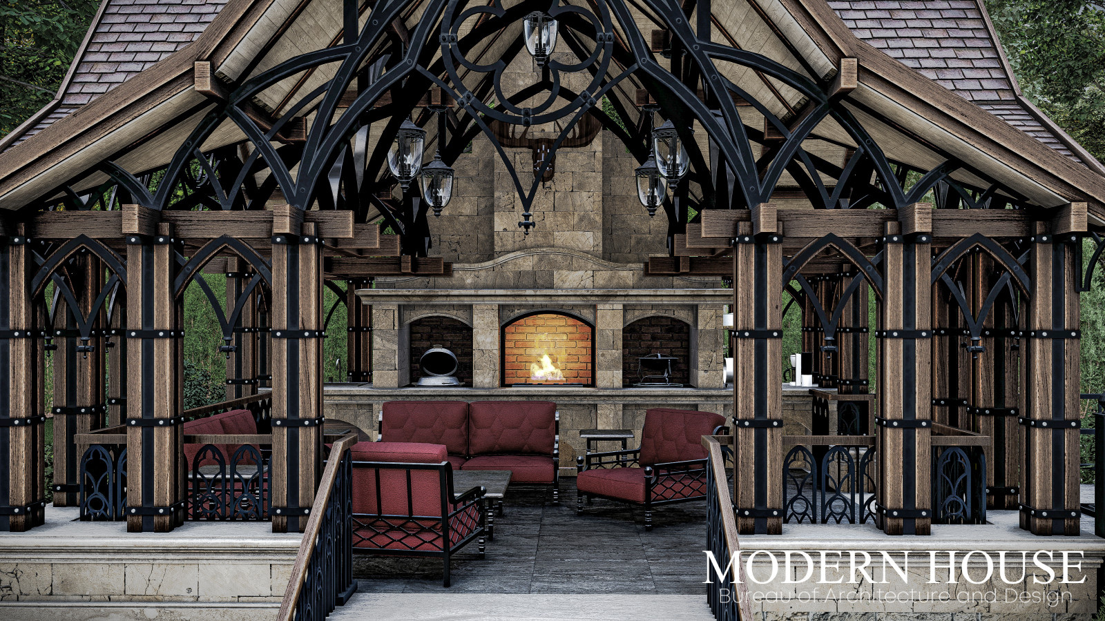 Загородная резиденция в стиле Американский классицизм в Павловске