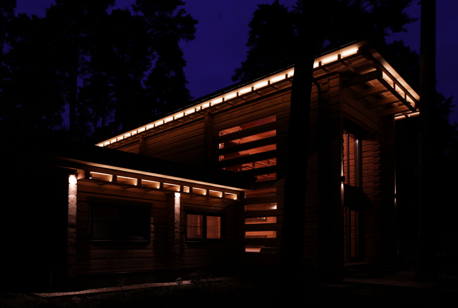 Дом в сосновом лесу