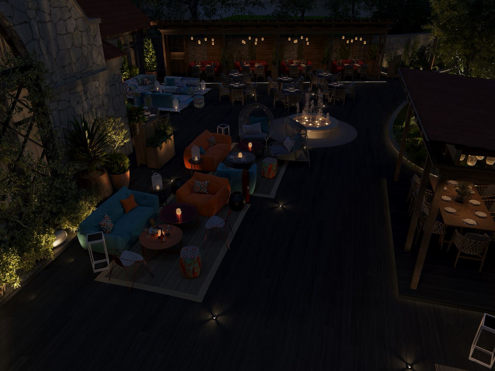 Терраса ресторана Харакс