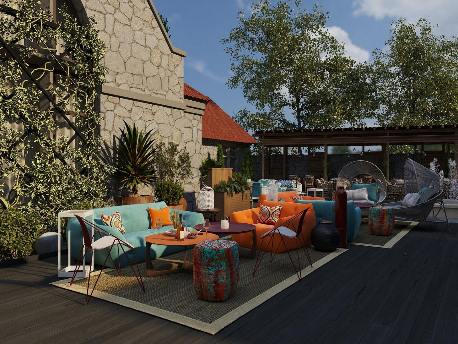 Терраса ресторана Харакс