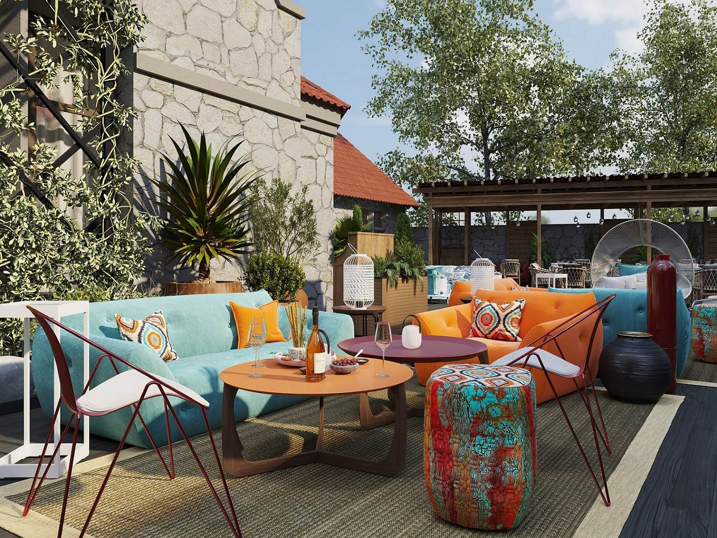 Терраса ресторана Харакс