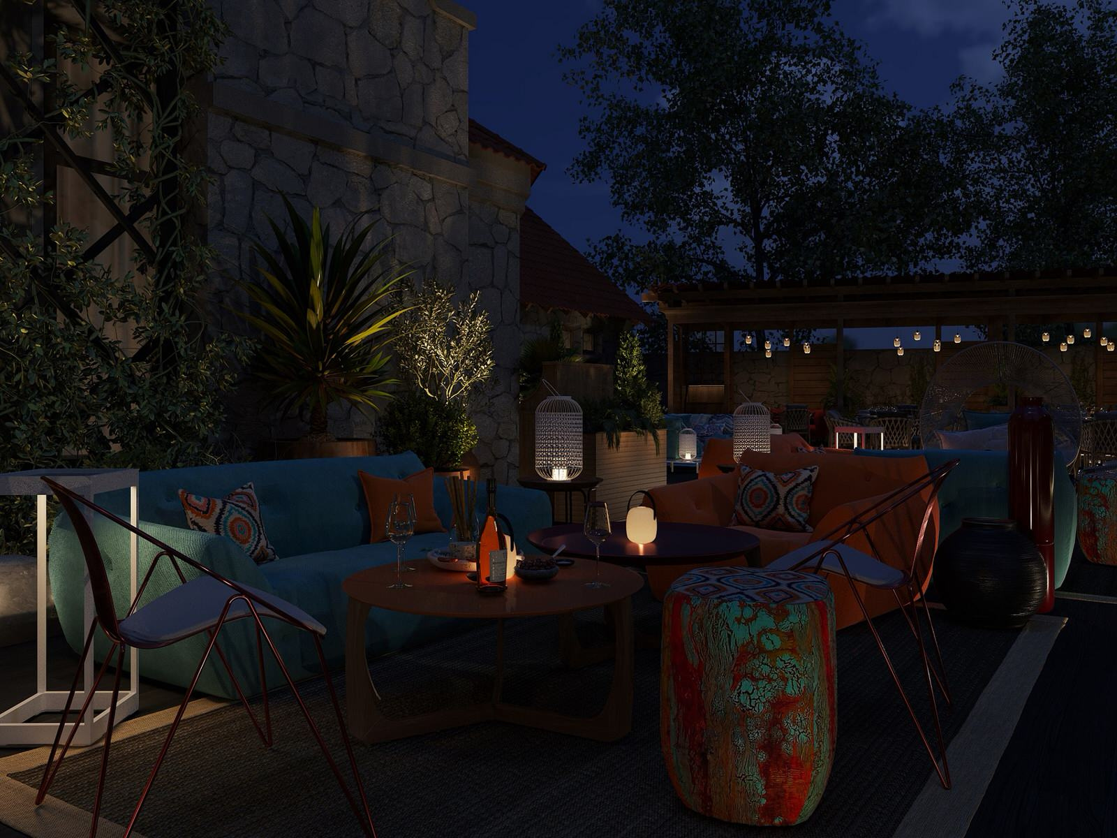 Терраса ресторана Харакс