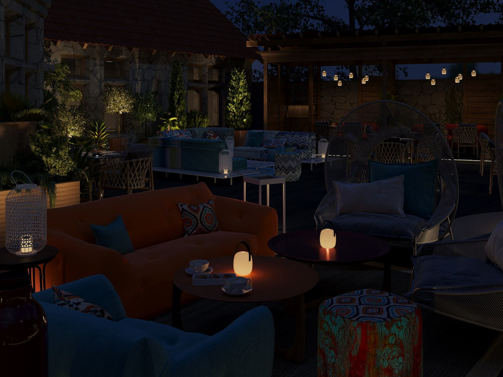 Терраса ресторана Харакс