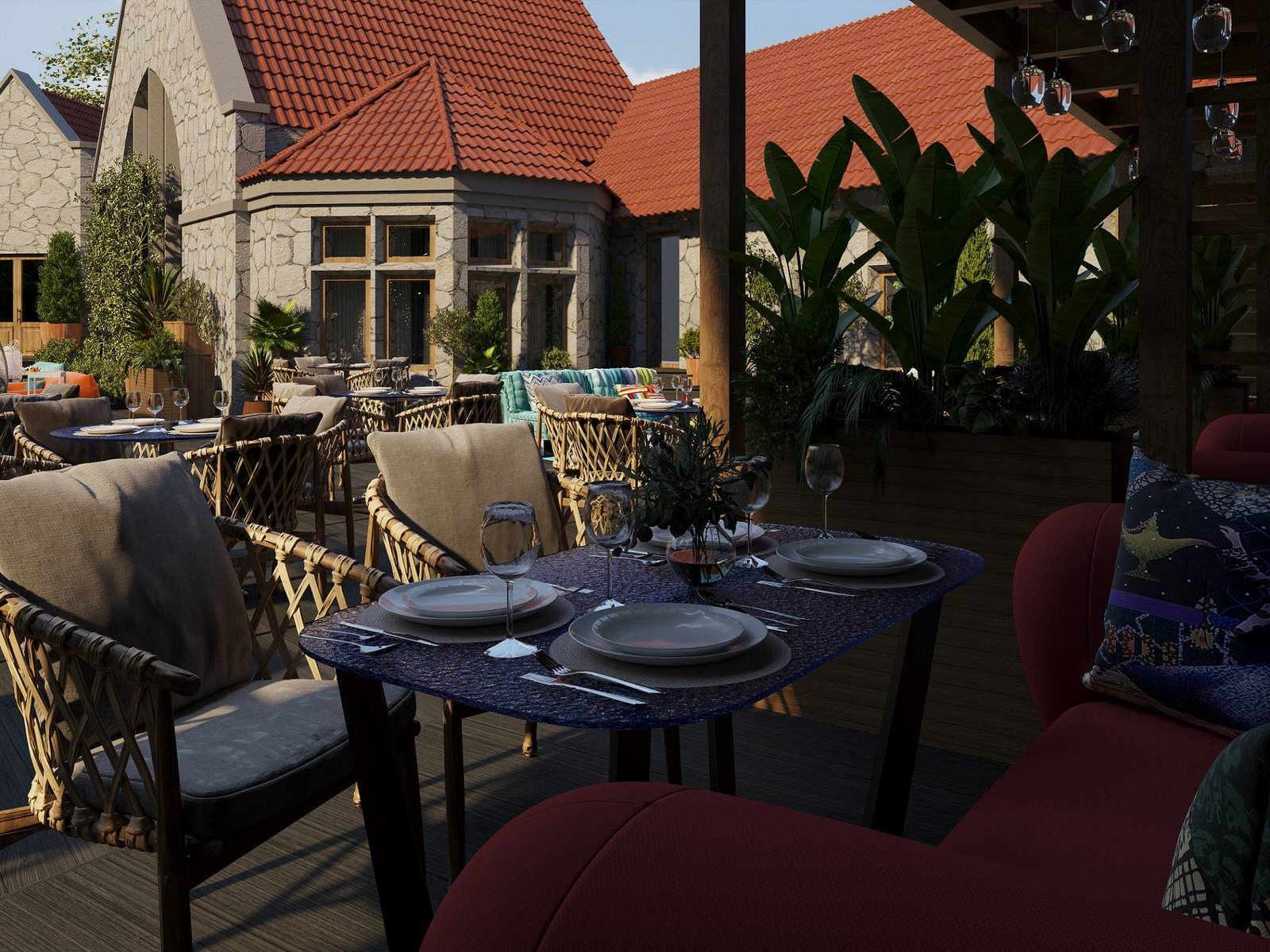 Терраса ресторана Харакс