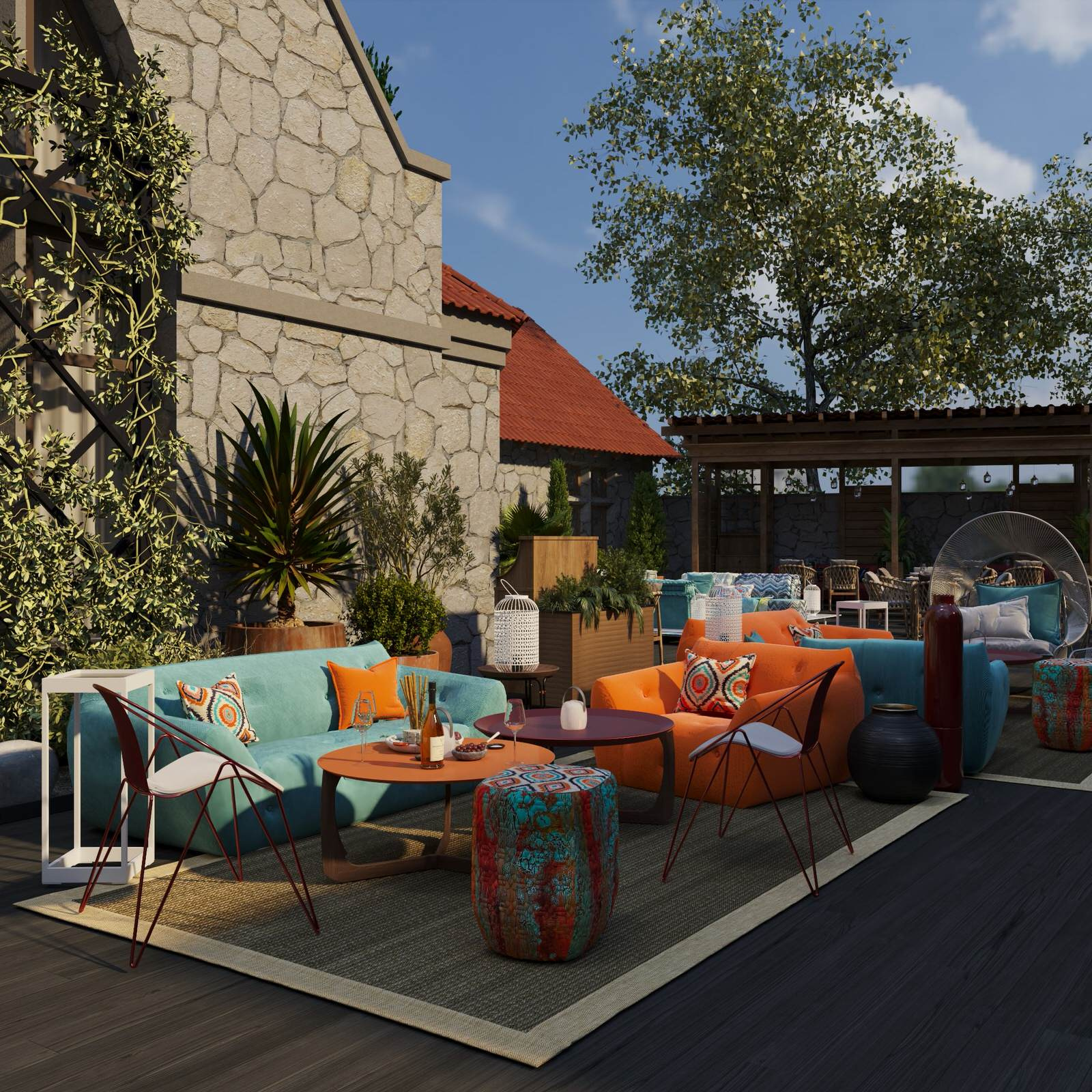 Терраса ресторана Харакс