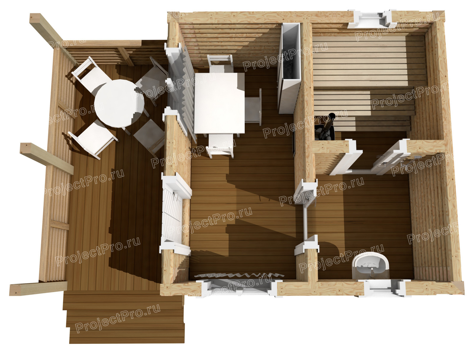 Бани и баньки из бруса, бревна и лафета