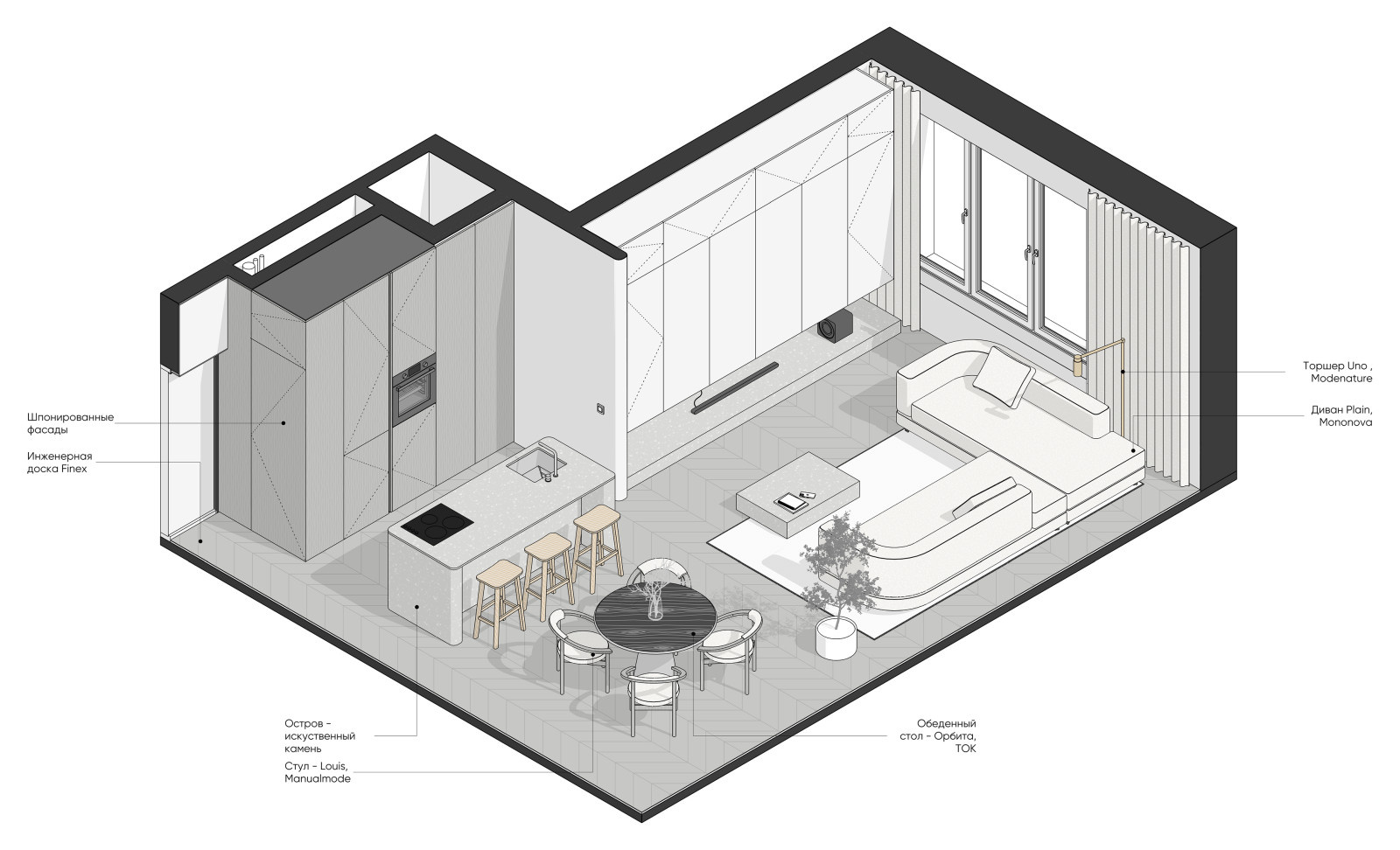 На Комсомольском, 65 м2