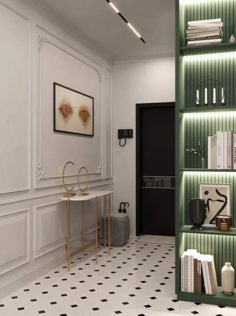 Квартира бизнес класса 75м² в стиле неоклассика