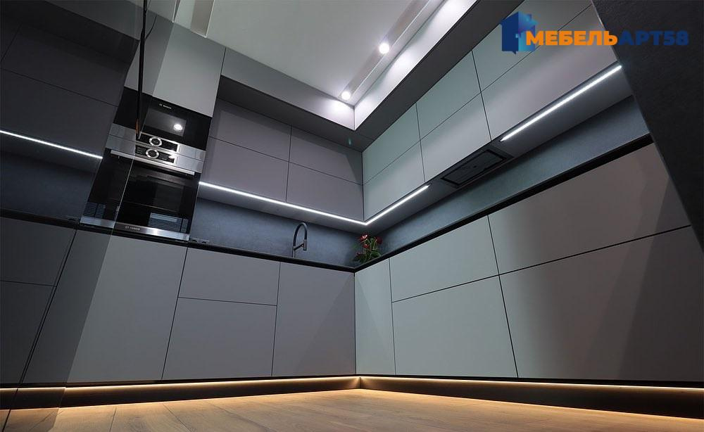 Выполненная кухня по дизайн-проекту