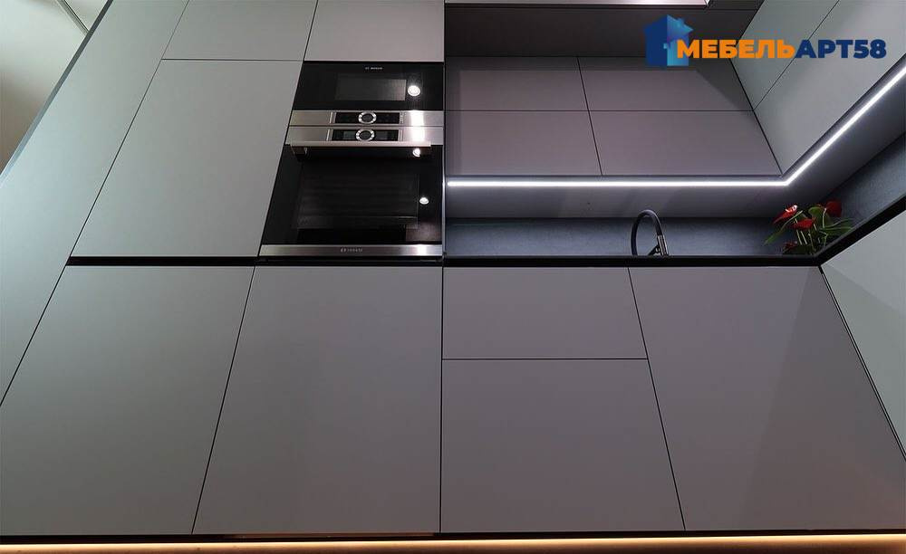 Выполненная кухня по дизайн-проекту