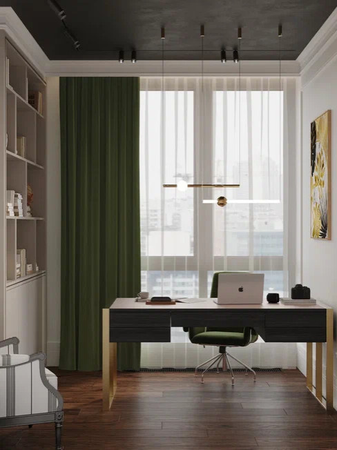Квартира бизнес класса 90 м² в стиле неоклассика