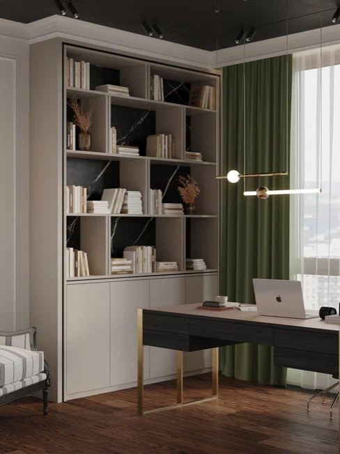 Квартира бизнес класса 90 м² в стиле неоклассика