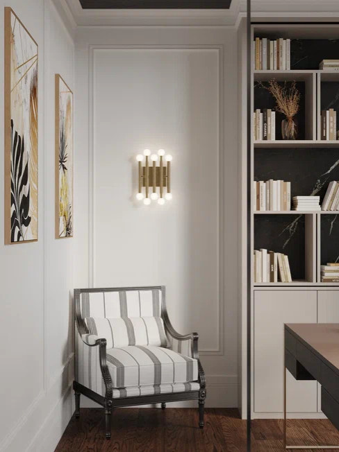 Квартира бизнес класса 90 м² в стиле неоклассика