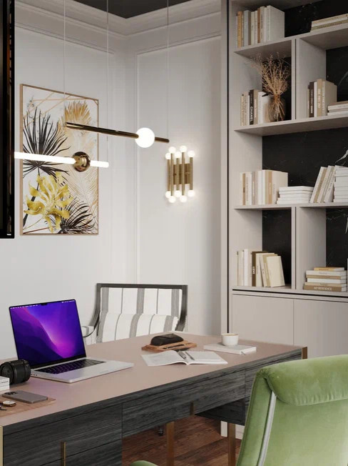 Квартира бизнес класса 90 м² в стиле неоклассика