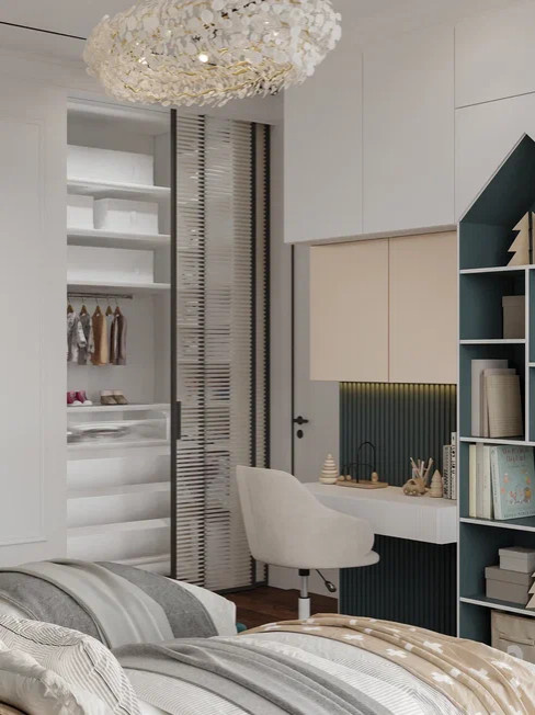 Квартира бизнес класса 90 м² в стиле неоклассика