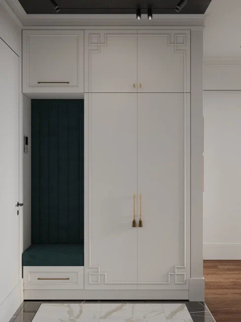 Квартира бизнес класса 90 м² в стиле неоклассика