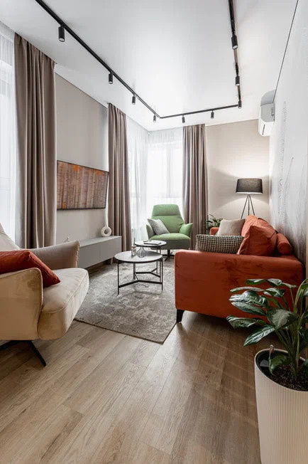 Красивая квартира 56 м² в современном стиле