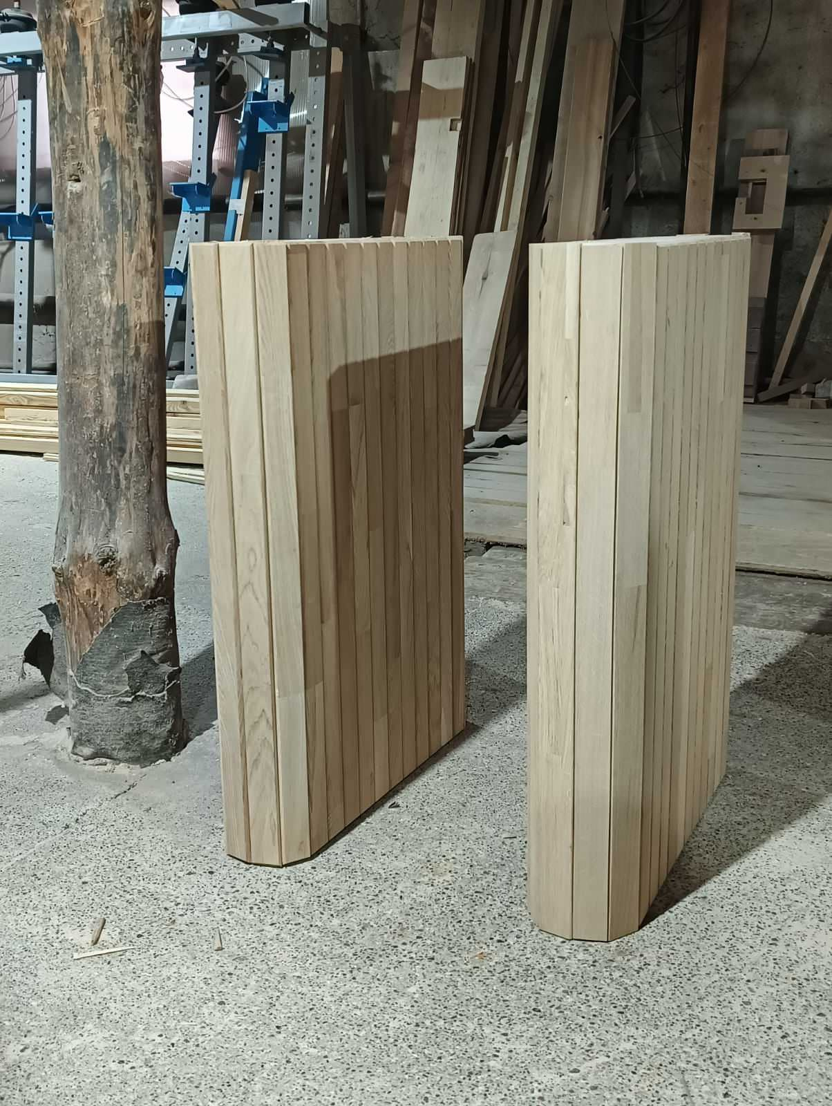 Реечное подстолье из массива