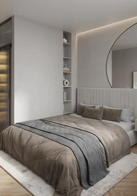 Квартира 54 м² для молодой девушки в современном стиле