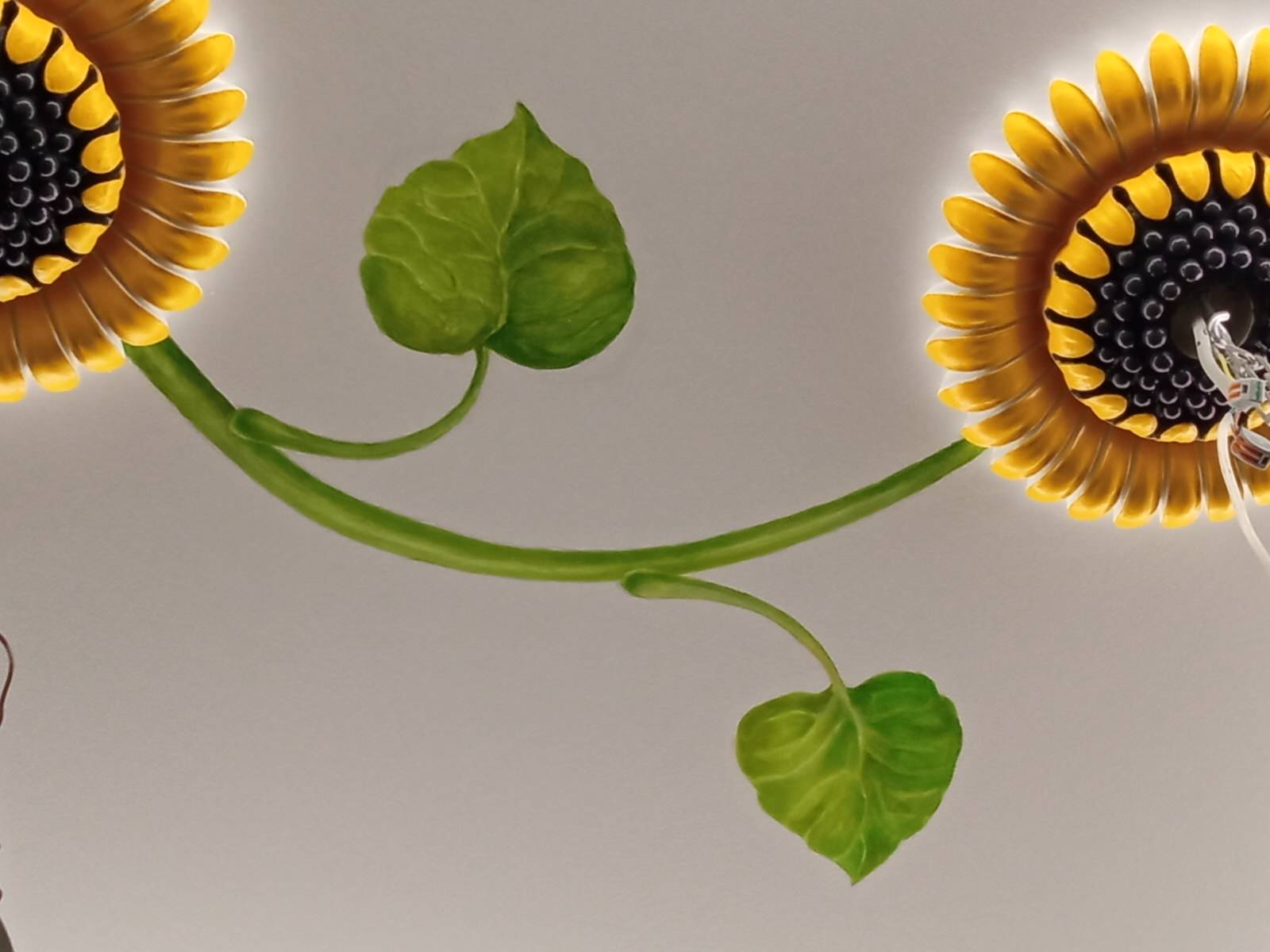 Роспись потолка на кухне