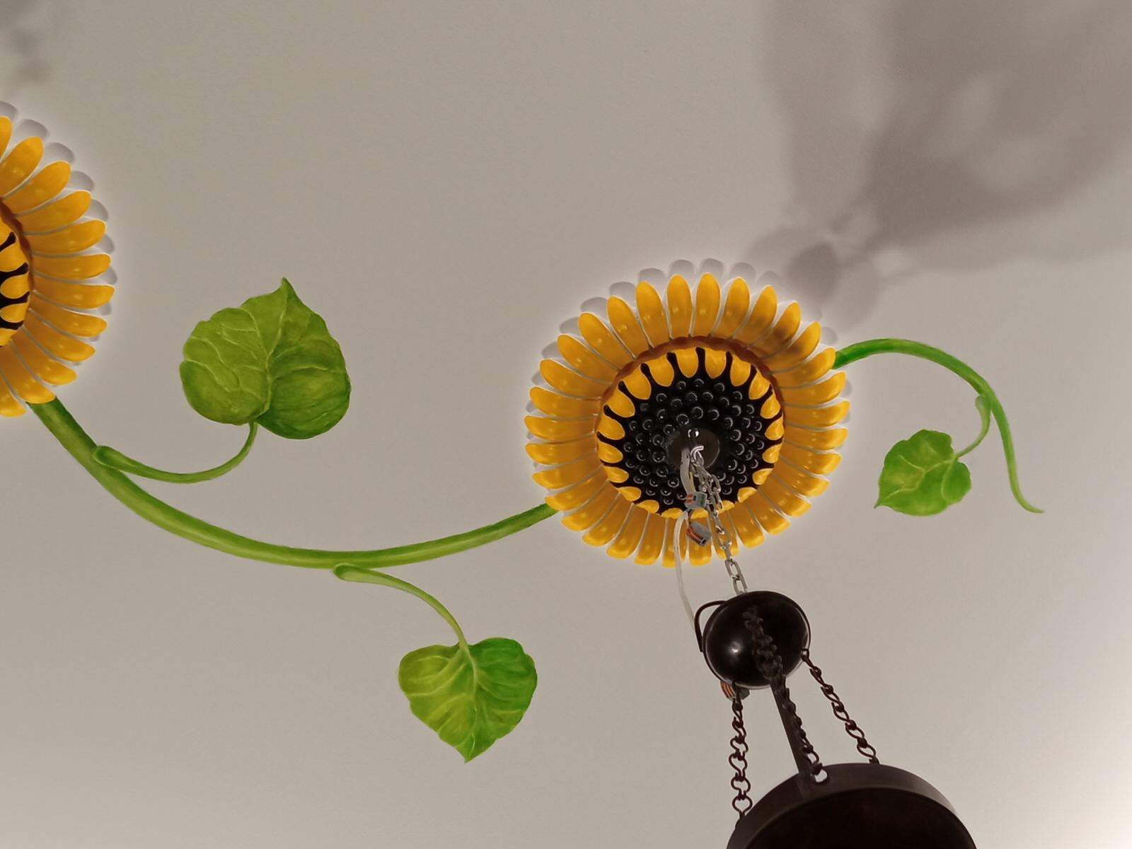 Роспись потолка на кухне