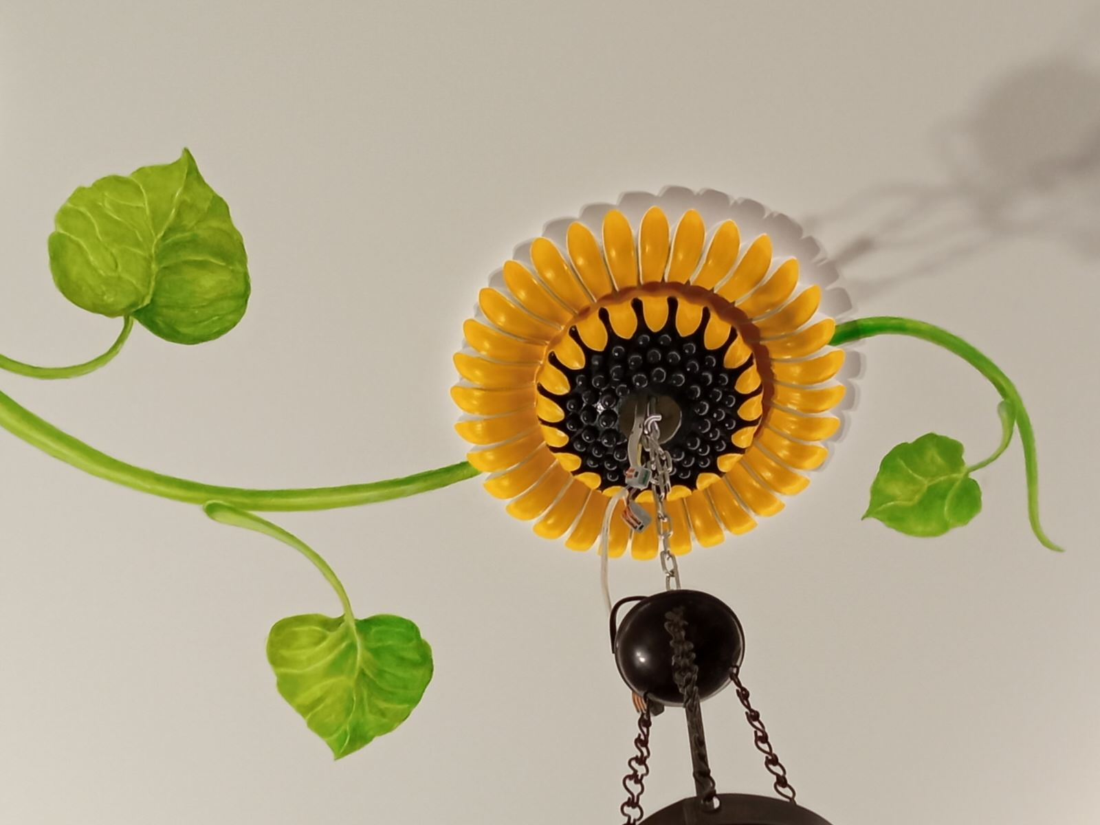 Роспись потолка на кухне