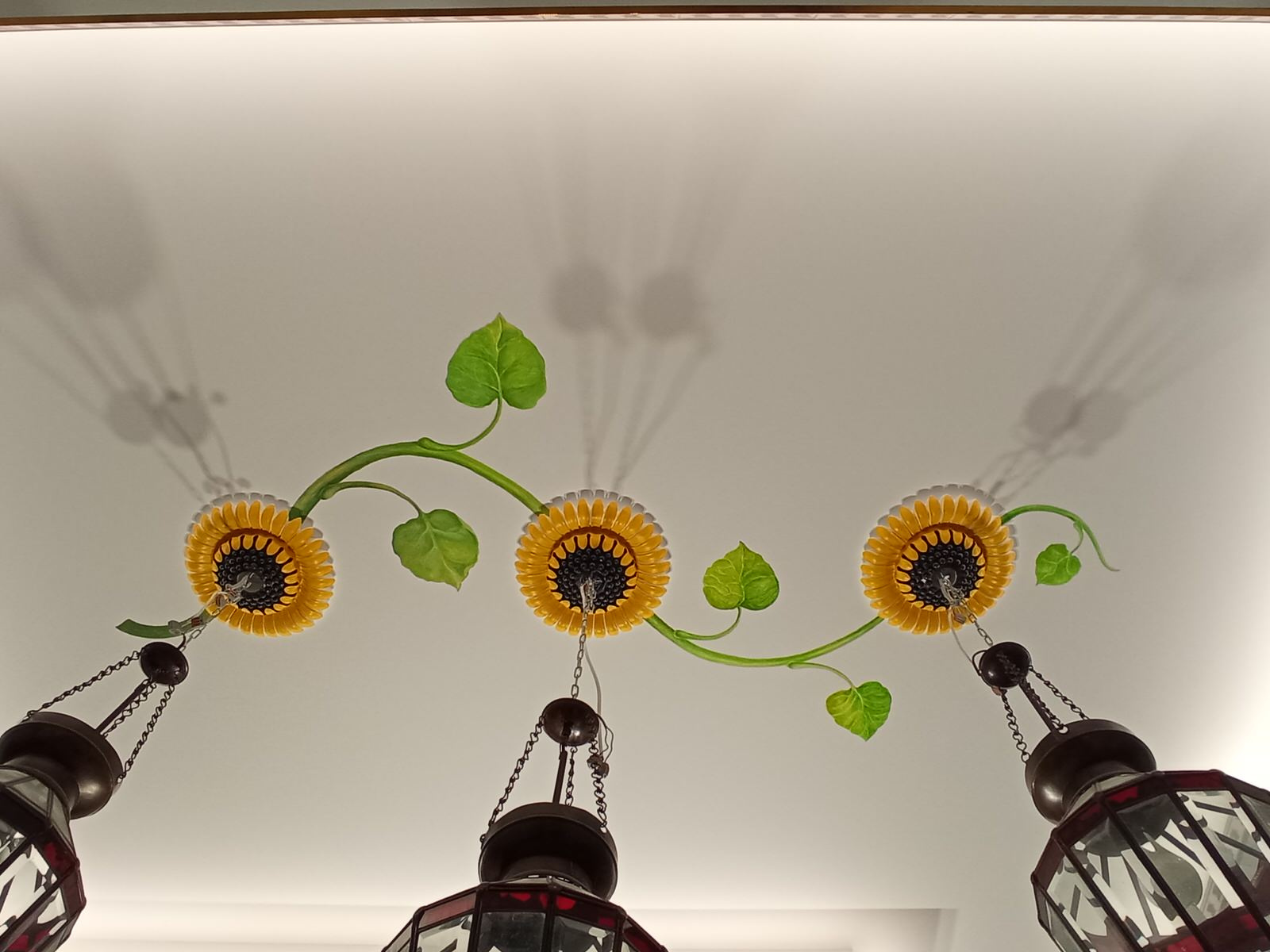 Роспись потолка на кухне