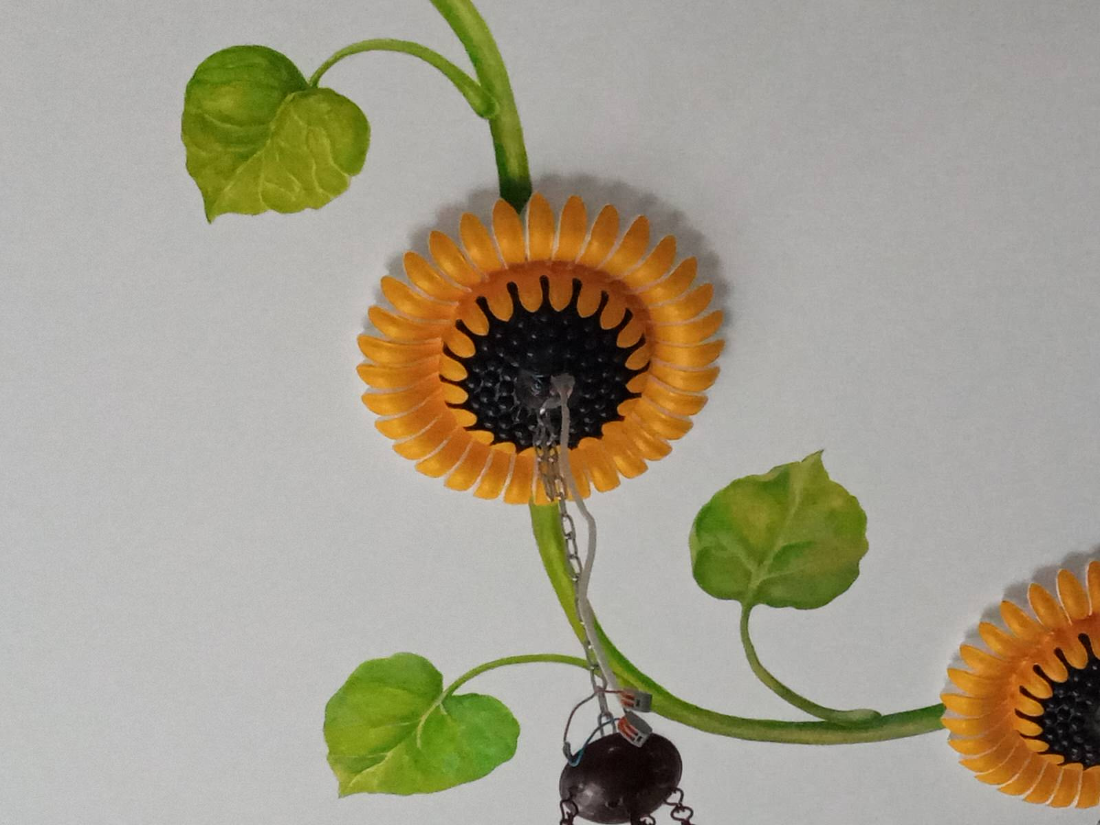 Роспись потолка на кухне