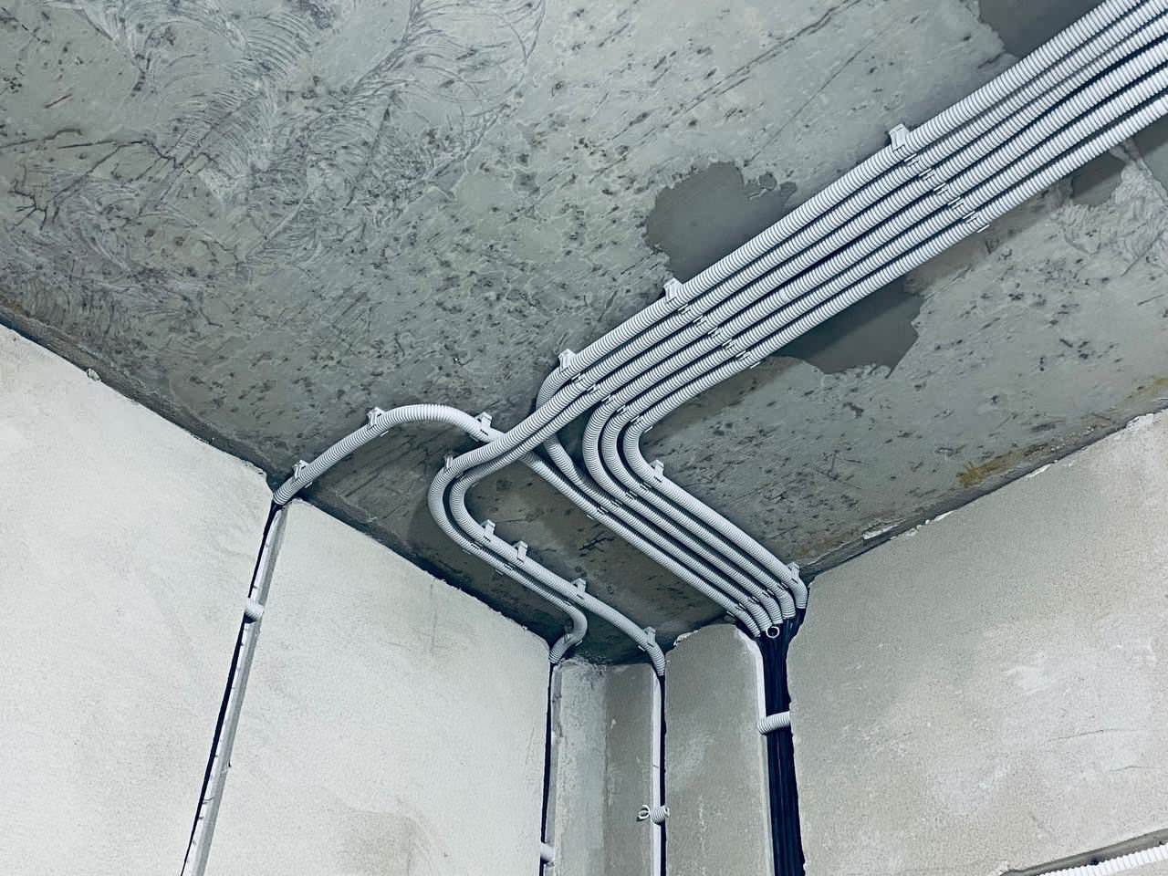 ЖК EVER электромонтаж в квартире студии 30m2