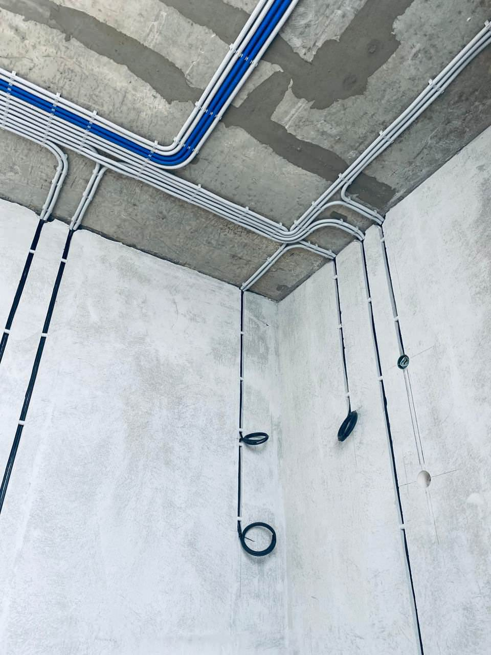 ЖК EVER электромонтаж в квартире студии 30m2