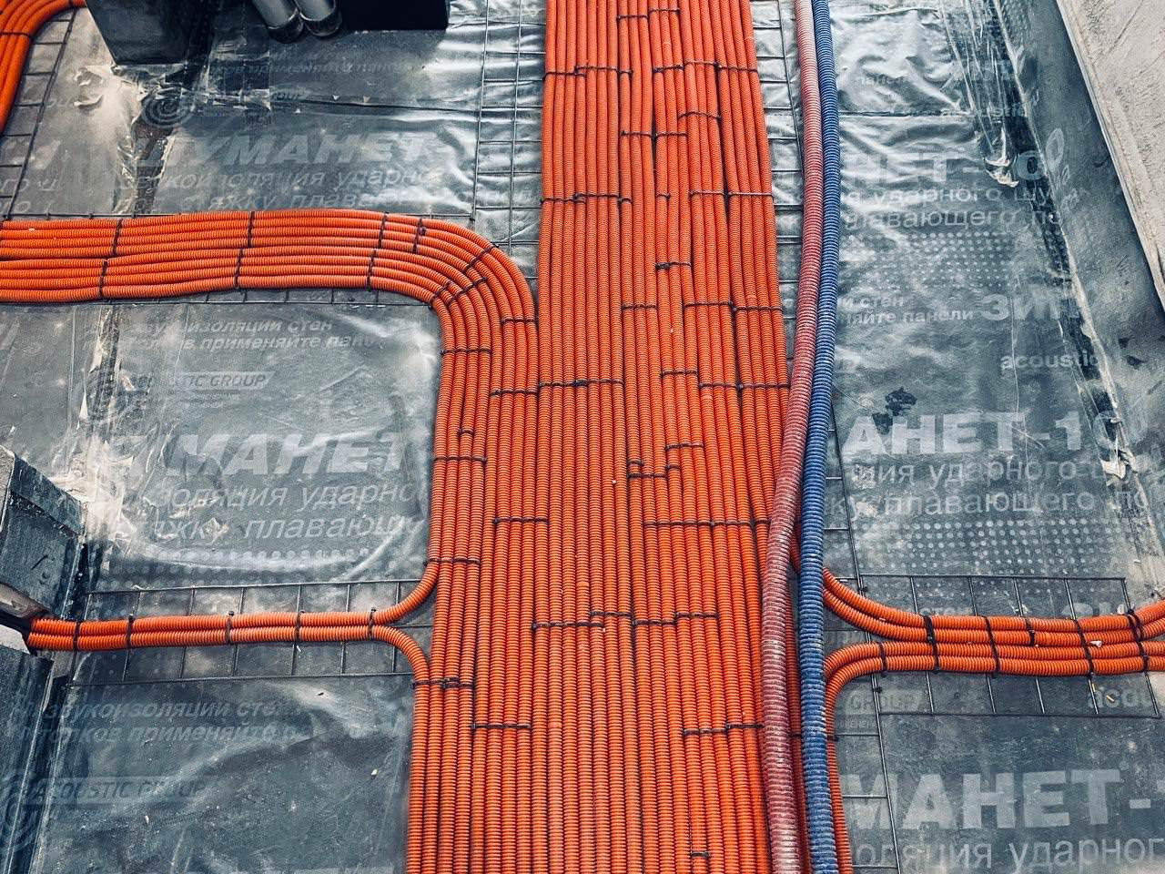 ЖК EVER электромонтаж в 2-х комнатной квартире 68m2