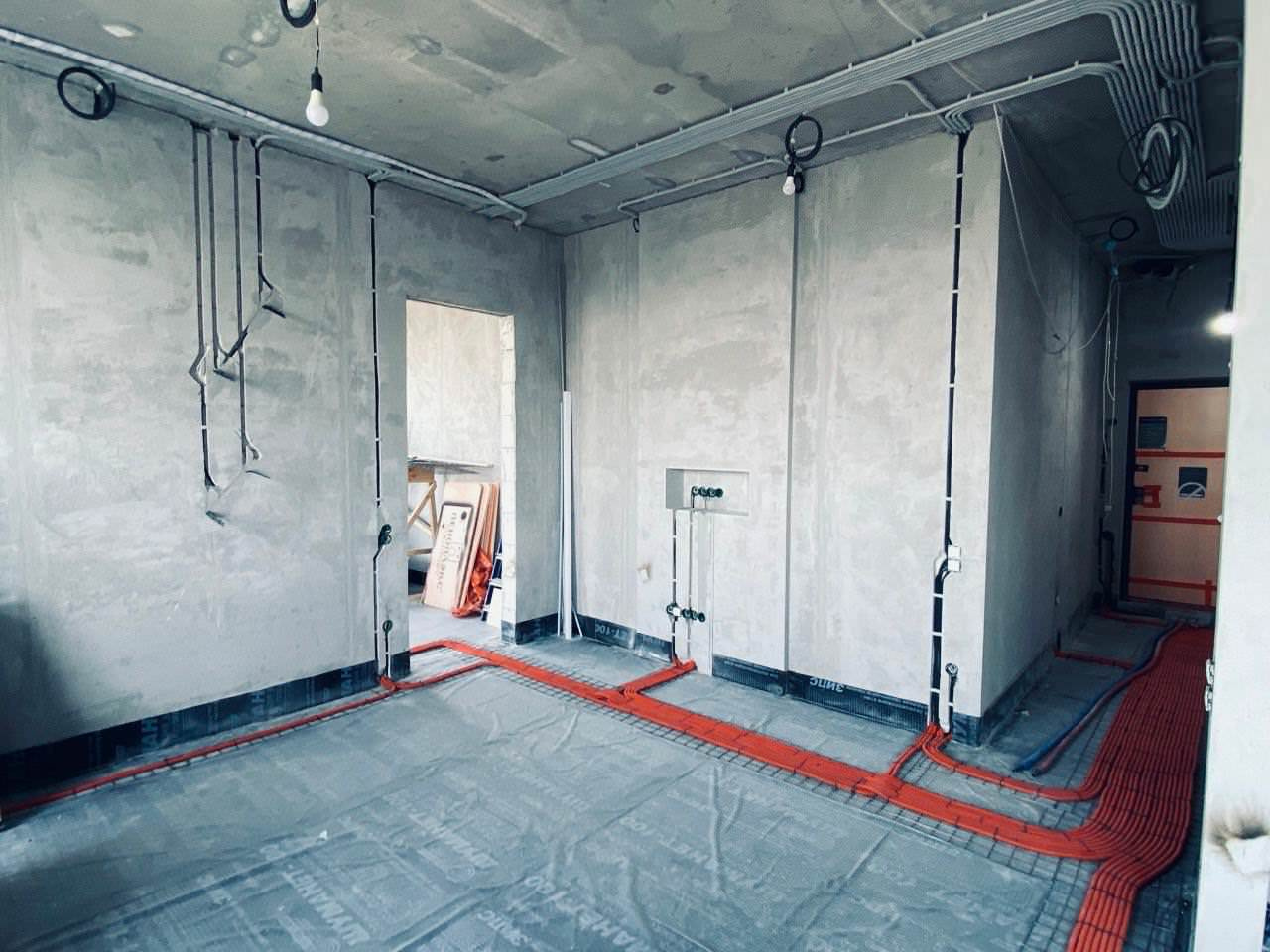 ЖК EVER электромонтаж в 2-х комнатной квартире 68m2