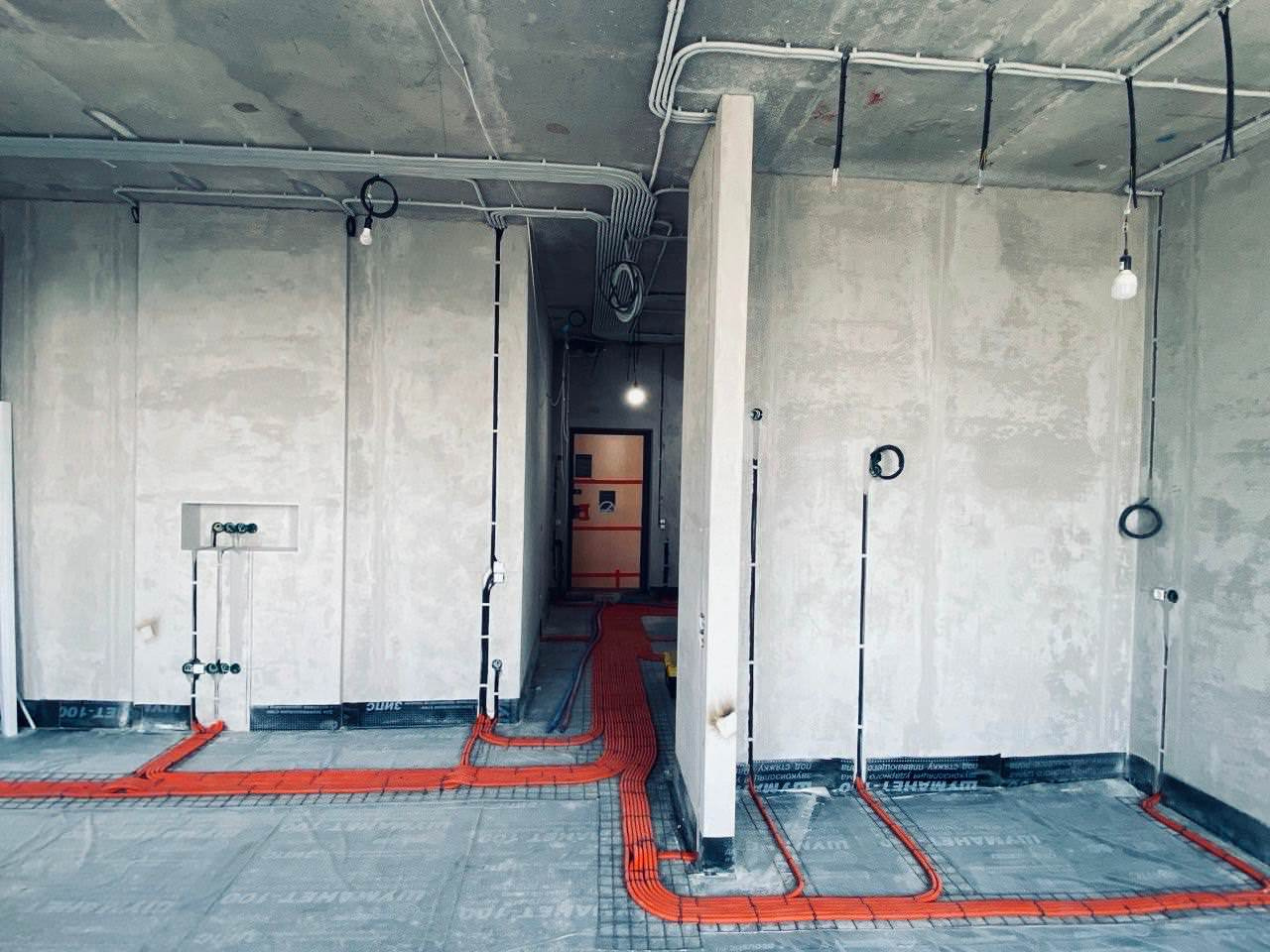 ЖК EVER электромонтаж в 2-х комнатной квартире 68m2