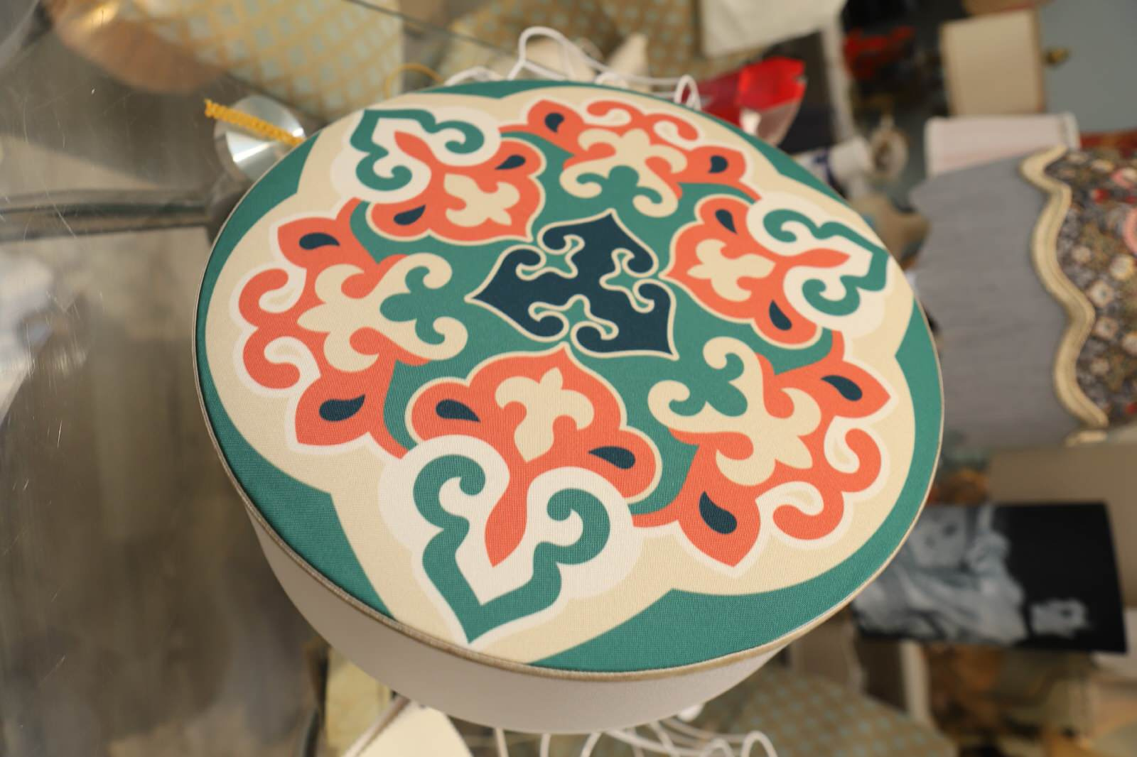 Абажуры из ткани на пластике