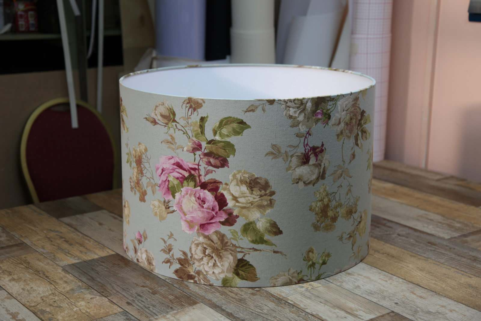 Абажуры из ткани на пластике