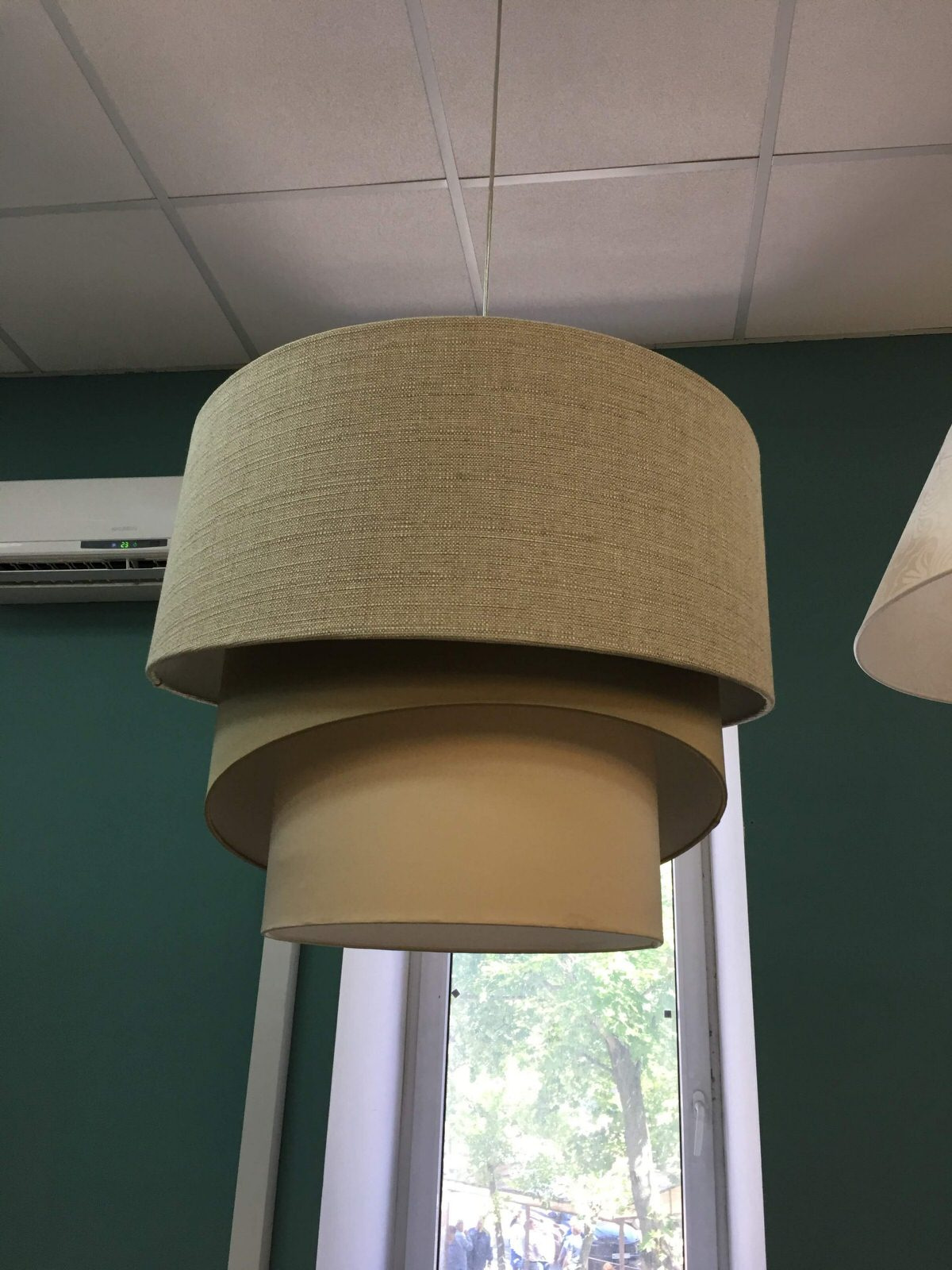 Абажуры из ткани на пластике