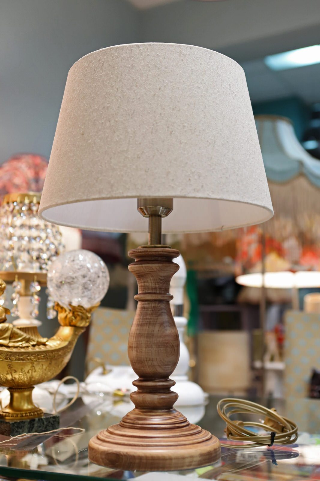 Абажуры из ткани на пластике