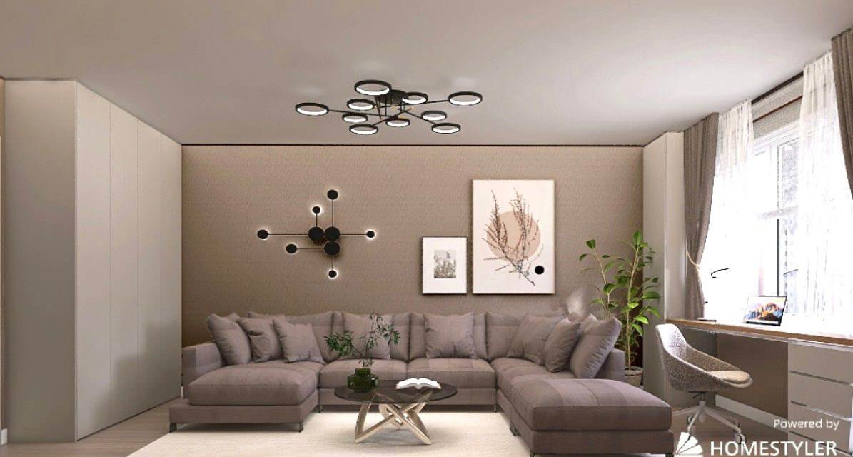 Дизайн-интерьера квартиры 91 кв/м