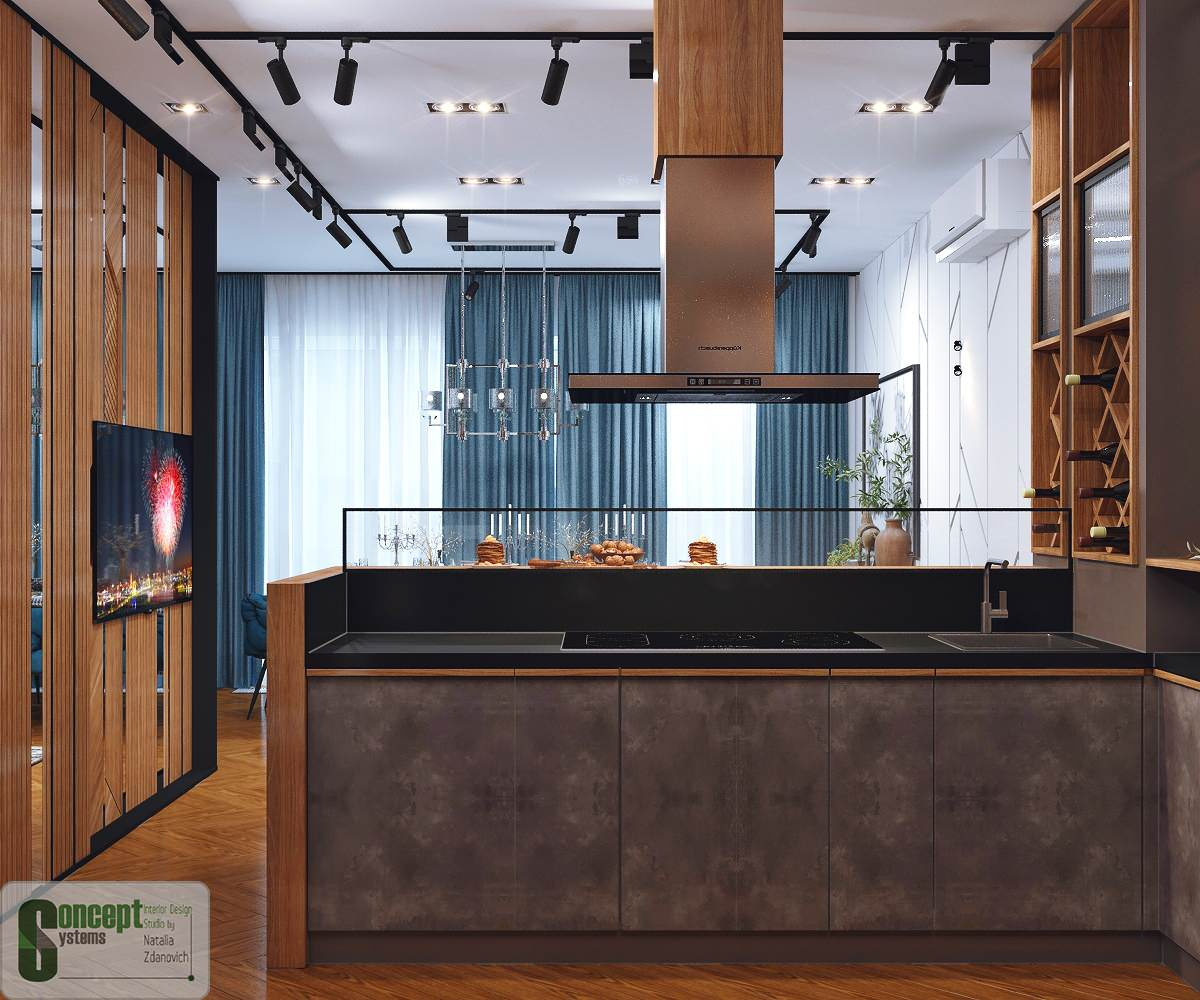 ЖК Биография (гостиная-кухня)