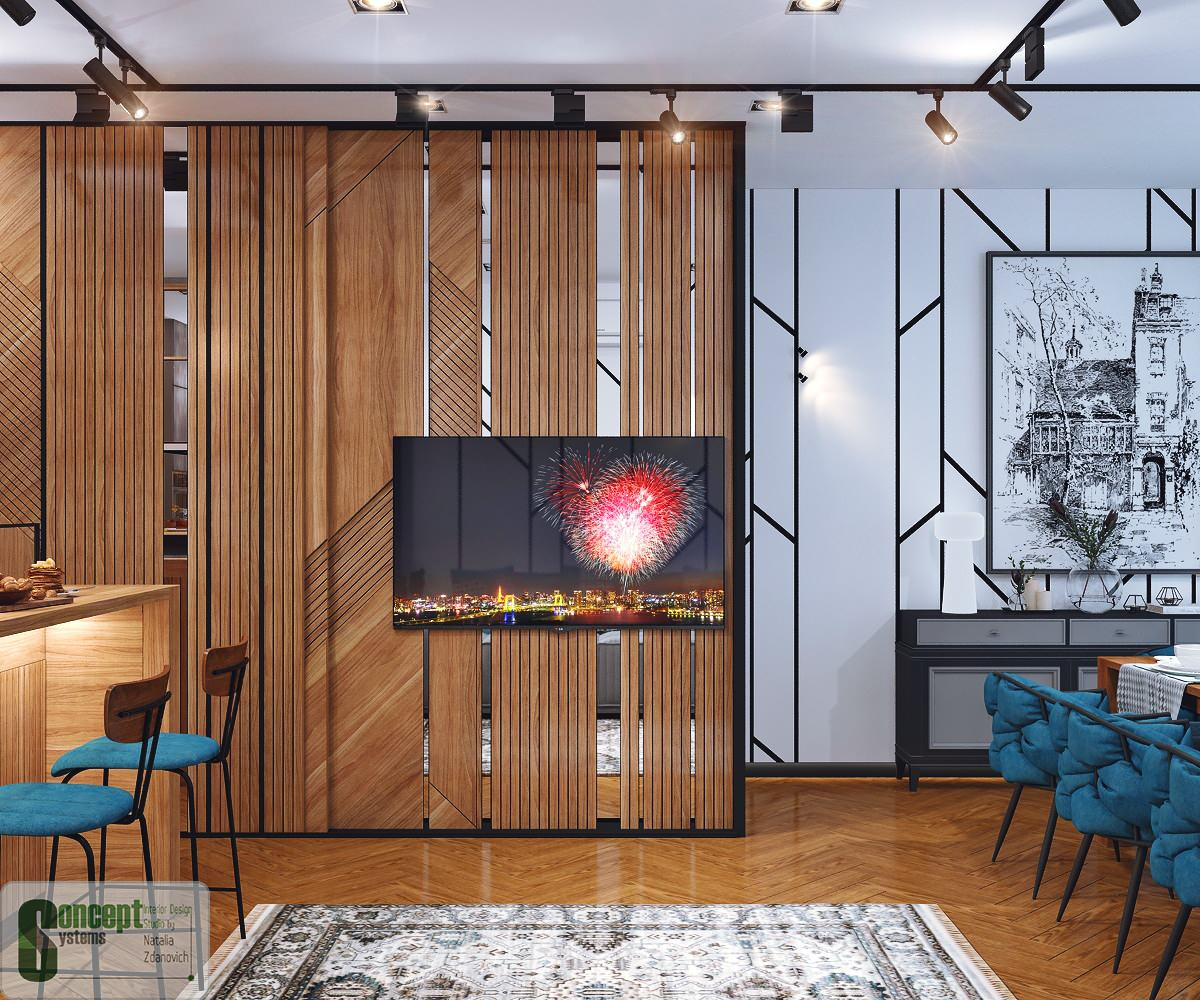 ЖК Биография (гостиная-кухня)