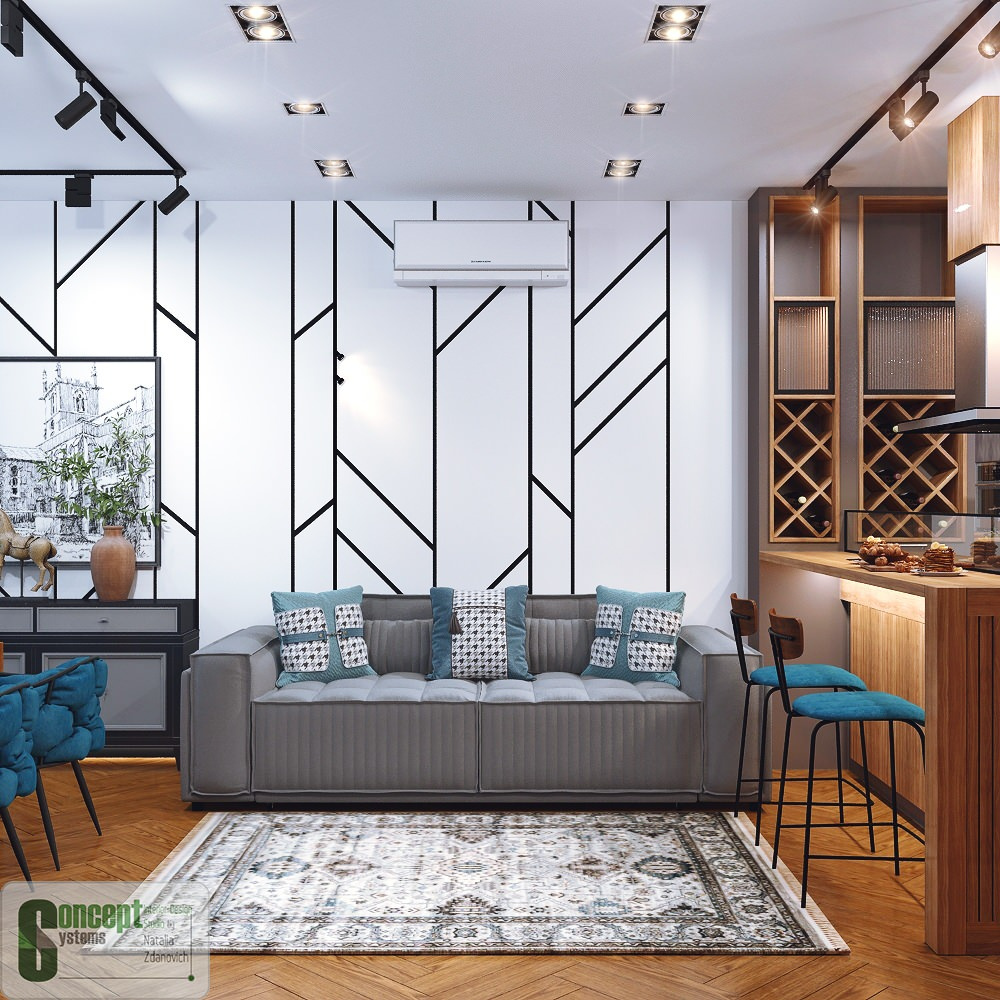 ЖК Биография (гостиная-кухня)