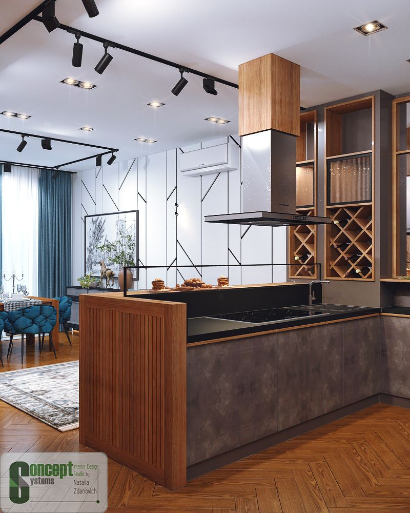 ЖК Биография (гостиная-кухня)