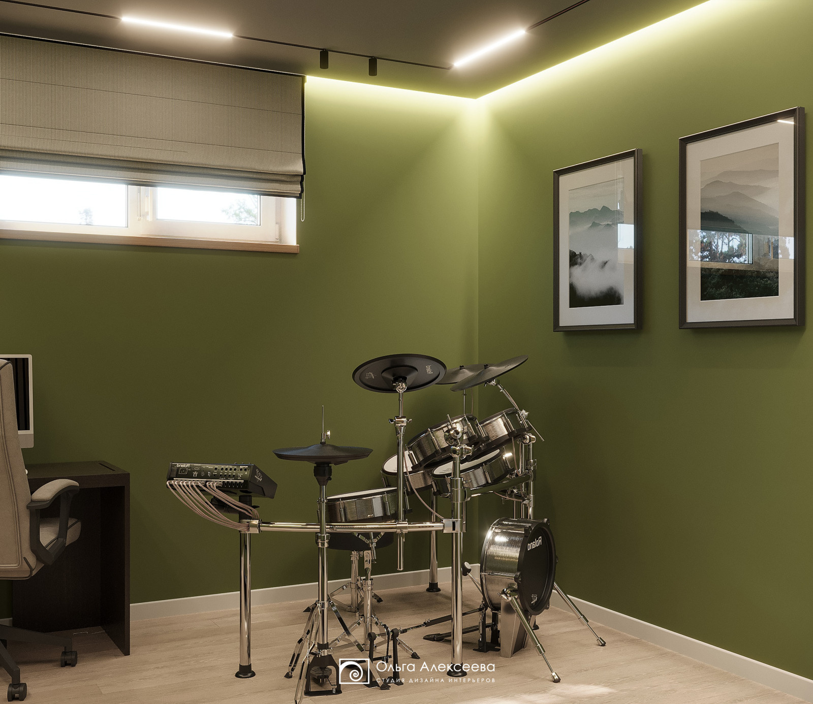 Дизайн комнаты музыканта